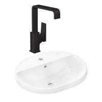 Готовый набор для раковины hansgrohe Xuniva U встраиваемой со смесителем Metropol 230 HG-PR216, белый/матовый черный