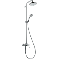 Душевая система hansgrohe Croma 220 1jet со смесителем для душа 27222000, хром