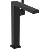 Смеситель для раковины hansgrohe Tecturis E 240 Fine CoolStart, EcoSmart+, с донным клапаном Push-Open, 73070670, матовый черный