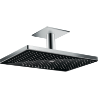 Верхний душ hansgrohe Rainmaker Select 460 3jet с потолочным кронштейном скрытого монтажа 24006600, черный/хром