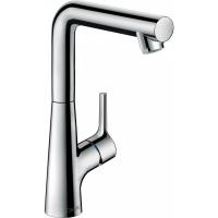 Смеситель hansgrohe Talis S для раковины с поворотным изливом и сливным гарнитуром 72105000, хром