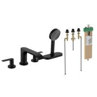 Готовый набор для ванны скрытого монтажа hansgrohe Vivenis HG-PR41, матовый черный
