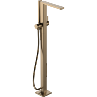 Смеситель для ванны hansgrohe Tecturis E напольного монтажа, 73445140, шлифованная бронза