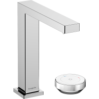 Смеситель для раковины hansgrohe Tecturis E 150 CoolStart EcoSmart+, с донным клапаном, 73053000, хром