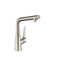Смеситель hansgrohe Metris Select для кухонной мойки с высоким изливом 14883800, под сталь