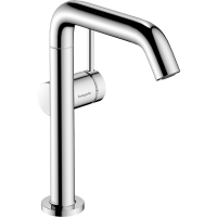 Смеситель для раковины hansgrohe Tecturis S 210 Fine, CoolStart, EcoSmart+, cо сливным гарнитуром Push-Open, 73360000, хром