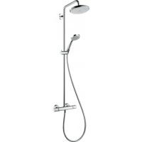 Душевая система hansgrohe Croma 220 Showerpipe с термостатом 27185000, хром