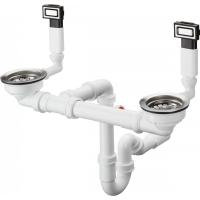 Система слива-перелива Hansgrohe с ручным управлением D15-10 43922800, нержавеющая сталь