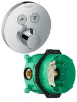 Hansgrohe 15743000S Set HG ShowerSelect S термостатический смеситель (15743000+01800180)