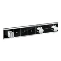 Термостат hansgrohe RainSelect для душа на 3 потребителя 15356600, черный/хром