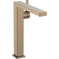 Смеситель для раковины hansgrohe Tecturis E 240 Fine CoolStart, EcoSmart+, 73072140, шлифованная бронза