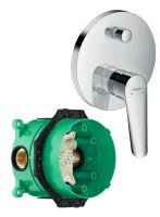 Смеситель для ванны со скрытой частью Hansgrohe Logis E 71404000S хром