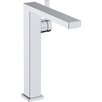 Смеситель для раковины hansgrohe Tecturis E 240 Fine CoolStart, EcoSmart+, с донным клапаном Push-Open, 73070000, хром