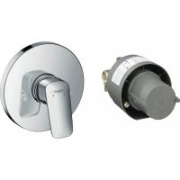 Смеситель hansgrohe Logis для душа с внутренней частью 71666000, хром