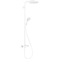 Душевая система hansgrohe Raindance Select S Showerpipe 1jet P с термостатом 27633700, матовый белый