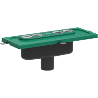 Монтажная часть слива для душа hansgrohe uBox universal для вертикальной установки 01002180