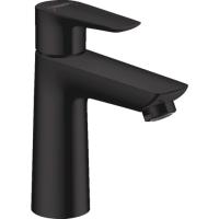 Смеситель hansgrohe Talis E для раковины 110, однорычажный, со сливным гарнитуром 71710670, матовый черный