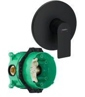 Смеситель для душа со скрытой частью Hansgrohe Rebris E 72668670S черный матовый