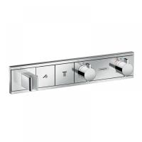 Термостатический смеситель для душа Hansgrohe RainSelect 15355000S со скрытой частью (15355000+15310180) хром