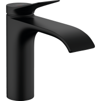 Смеситель для раковины hansgrohe Vivenis 110 CoolStart, без сливного гарнитура 75024670, матовый черный