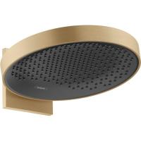 Верхний душ Hansgrohe Rainfinity 360 1jet с настенным креплением 26230140, шлифованная бронза