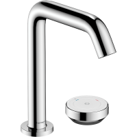 Смеситель для раковины hansgrohe Tecturis S 150 CoolStart EcoSmart+, с донным клапаном, 73353000, хром