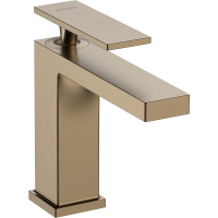 Смеситель для раковины hansgrohe Tecturis E 110 CoolStart, EcoSmart+, 73012140, шлифованная бронза