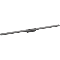 Внешняя часть трапа для душа hansgrohe RainDrain Flex, 120 см, укорачиваемая 56047340, шлифованный черный хром
