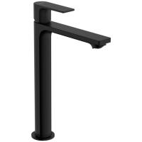 Смеситель для раковины hansgrohe Rebris E 240 CoolStart, со сливным гарнитуром 72581670, матовый черный