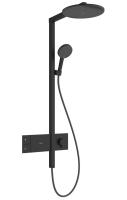 Душевая стойка Hansgrohe Raindance Alive S Showerpipe 300 24582670 матовый черный
