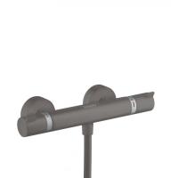 Термостат для душа внешнего монтажа Hansgrohe Ecostat Comfort 13116340, шлифованный черный хром