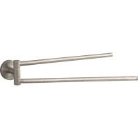 Держатель для полотенец hansgrohe Logis двойной, поворотный 40512820, шлифованный никель