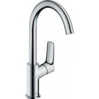 Смеситель hansgrohe Logis для раковины с поворотным изливом и сливным гарнитуром 71130000, хром