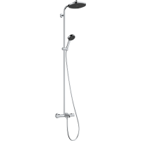 Душевая система hansgrohe Activera S Showerpipe 240 1jet EcoSmart с термостатом для ванны Ecostat Fine, 28871000, хром