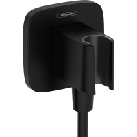 Шланговое подключение hansgrohe FixFit Porter Q 26887670 матовый черный