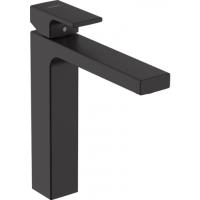 Смеситель для раковины 190, без сливной гарнитуры Vernis Shape Hansgrohe 71591670, матовый черный