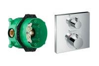 Термостат для душа Hansgrohe Ecostat Square 15714000S, со скрытой частью, хром