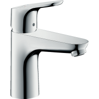 Смеситель для раковины hansgrohe Focus 100 LowFlow, без сливного гарнитура 31513000, хром