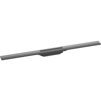 Внешняя часть трапа для душа hansgrohe RainDrain Flex, 90 см, укорачиваемая 56045340, шлифованный черный хром
