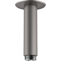 Душевой кронштейн hansgrohe потолочный 100 мм 27479340, шлифованный черный хром