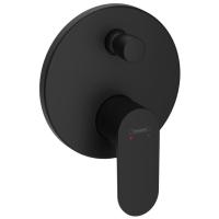 Смеситель для ванны hansgrohe Rebris S, скрытого монтажа 72466670, матовый черный