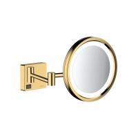 Зеркало для бритья Hansgrohe AddStoris 41790990 полированное золото