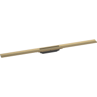 Внешняя часть трапа для душа hansgrohe RainDrain Flex, 100 см, укорачиваемая 56046140, шлифованная бронза