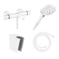 Готовый набор для ванны hansgrohe Ecostat с ручным душем Raindance HG-PR122, матовый белый