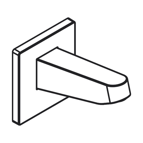 Hansgrohe Pulsify Держатель верхнего душа 260 черный матовый 24149670