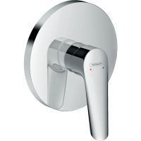 Внешняя часть смесителя для душа hansgrohe Logis E, скрытого монтажа 71603000, хром