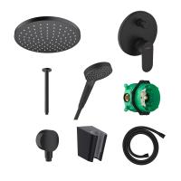 Готовый набор для душа скрытого монтажа hansgrohe Vernis Blend HG-PR154, матовый черный