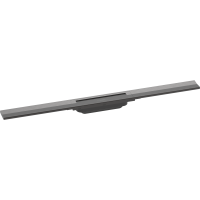 Внешняя часть трапа для душа hansgrohe RainDrain Flex, 80 см, укорачиваемая 56044340, шлифованный черный хром