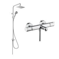 Готовый набор для ванны hansgrohe Vernis Shape с термостатом Ecostat HG-PR98, хром