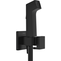 Гигиенический душ hansgrohe 1jet E с запорным вентилем, держателем и шлангом 125 см, для холодной воды 29231670, матовый черный
